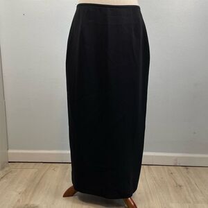 Sag Harbor Suit Black Maxi Skirt Size 10 EUC